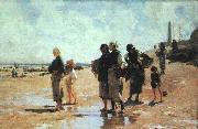John Singer Sargent Oyster Gatherers of Cancale oil painting picture wholesale
